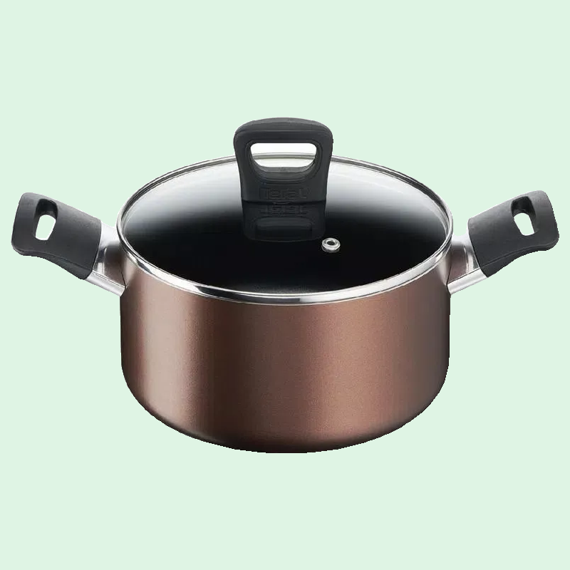 Olla TEFAL Day by Day con Tapa de Vidrio 22 cm